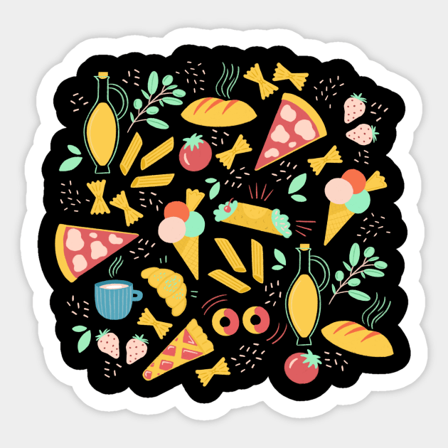 Italian food Sticker by Valeria Frustaci 